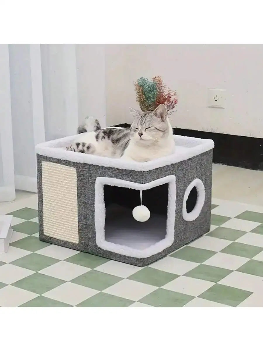 3 in 1 cat condo/bed/scratch post