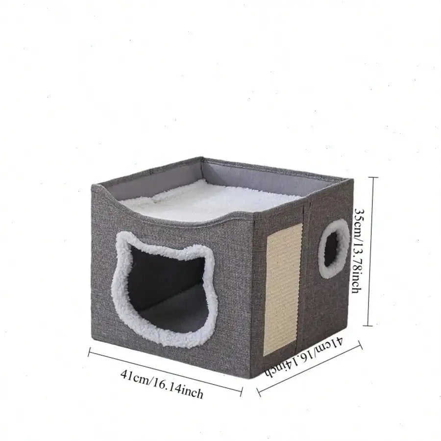 3 in 1 cat condo/bed/scratch post